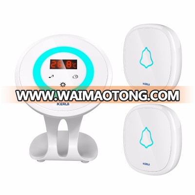 Kerui temperature detector doorbell with welcome &alarm &doorbell &Nightlight function